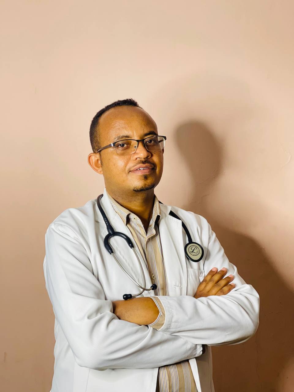 Dr in his office